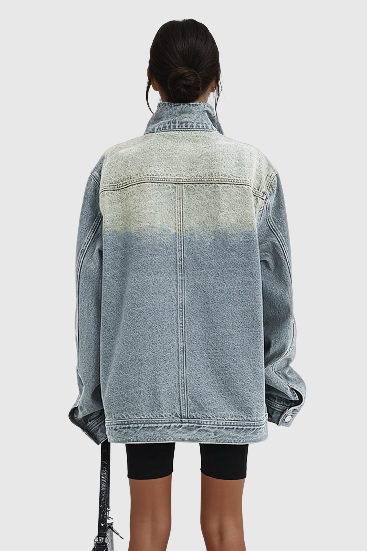 Aegle Asimetrik Kesim Denim Ceket