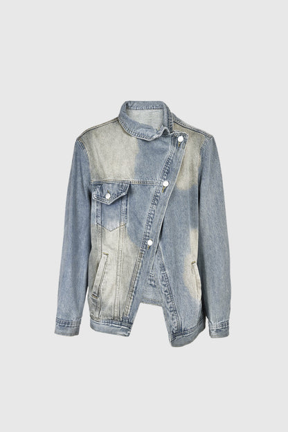 Aegle Asimetrik Kesim Denim Ceket
