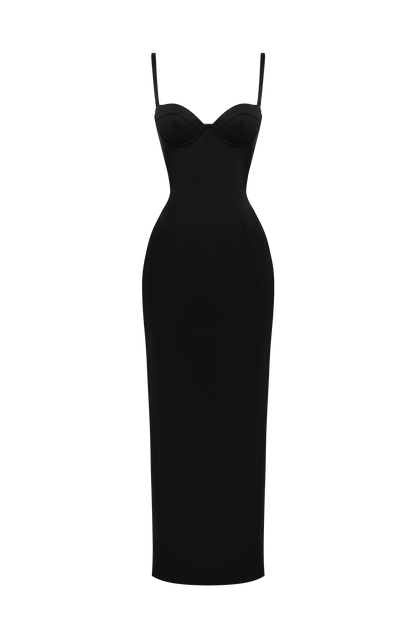 Bennett Maxi Elbise - Siyah