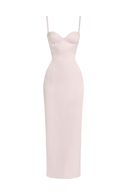 Bennett Maxi Elbise - Pudra