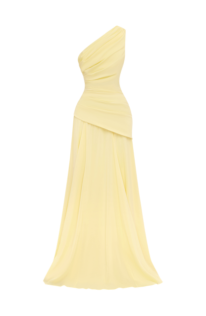 Bianca Maxi Elbise - Limon Sarısı