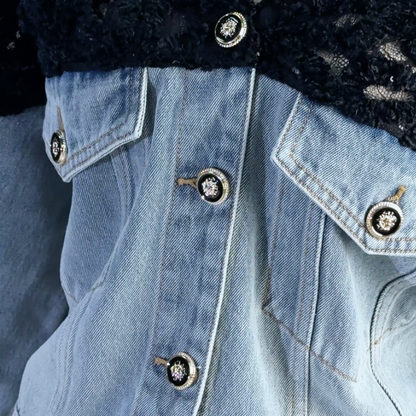 Bakhtiyar Payet İşlemeli Denim Ceket