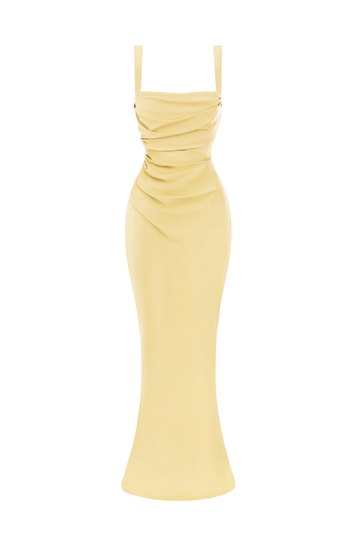 Calanthe Maxi Elbise - Limon Sarısı