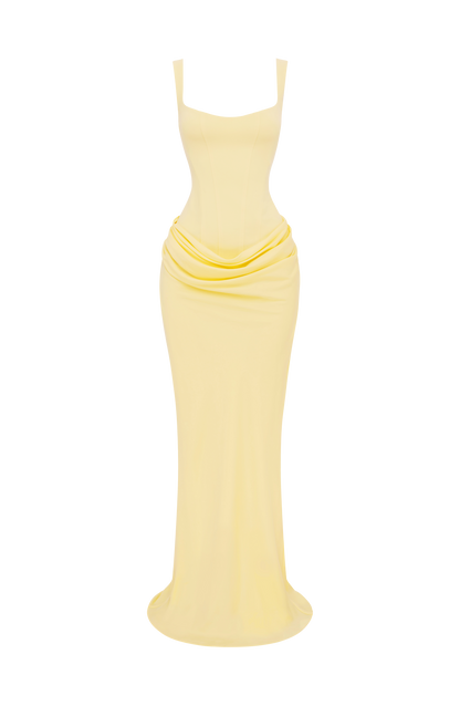 Cornelia Maxi Elbise - Limon Sarısı