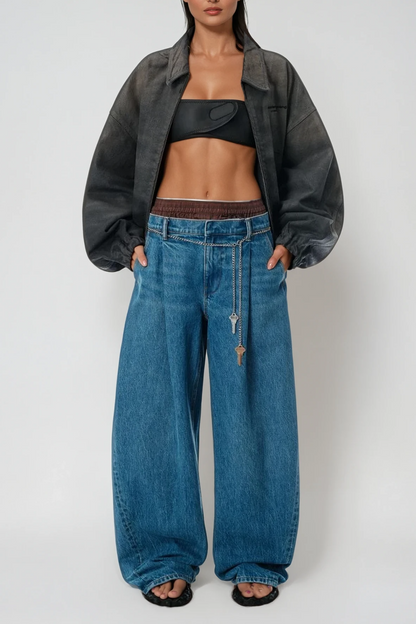 Callum Dekonstrüktif Baggy Jean Pantolon