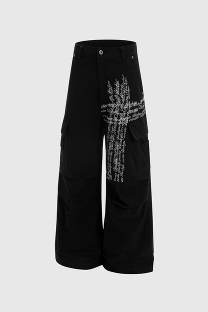 Cammie Baskı Detaylı Jean Pantolon