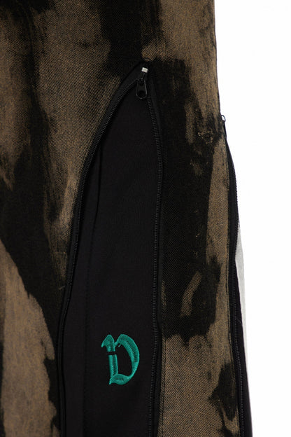 Caprina Fermuar Detaylı Batik Jean Pantolon