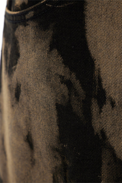 Caprina Fermuar Detaylı Batik Jean Pantolon