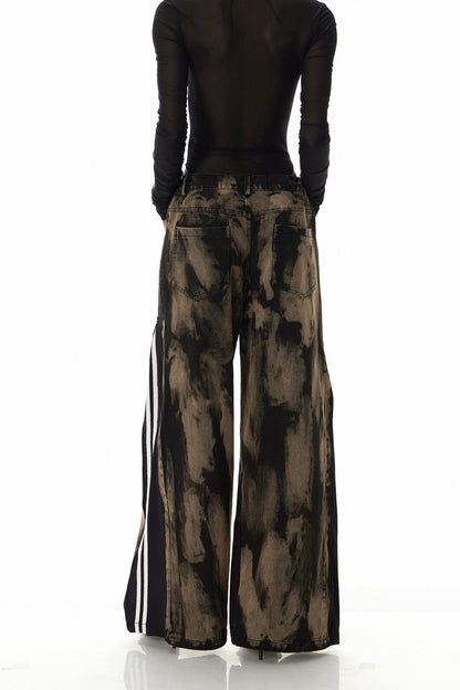 Caprina Fermuar Detaylı Batik Jean Pantolon