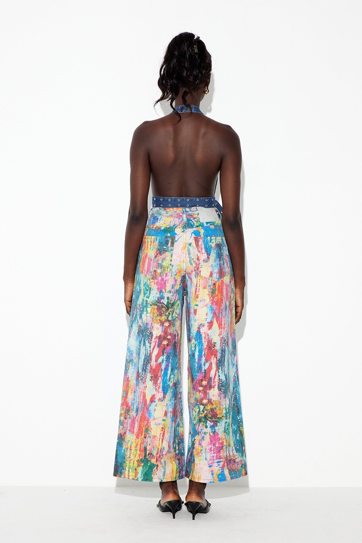 Caryl Batik Desenli Jean Pantolon