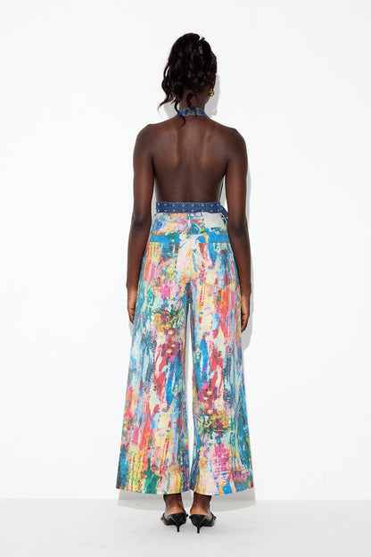 Caryl Batik Desenli Jean Pantolon