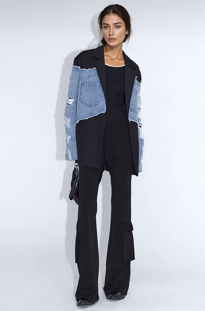 Cecilia Deconstruct Detaylı Denim Kaban