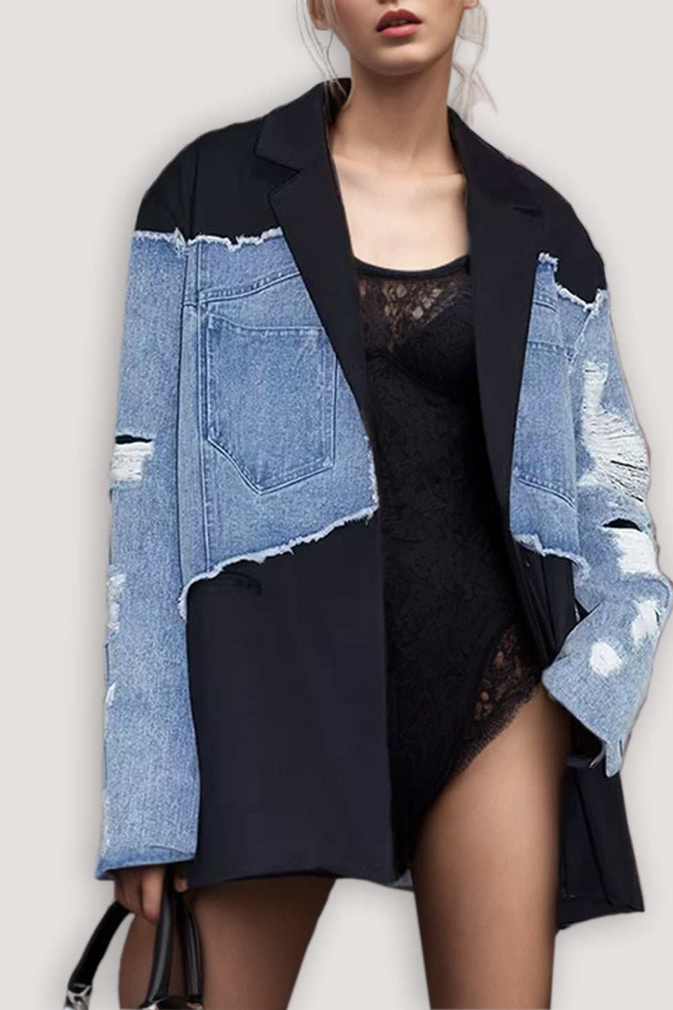 Cecilia Deconstruct Detaylı Denim Kaban