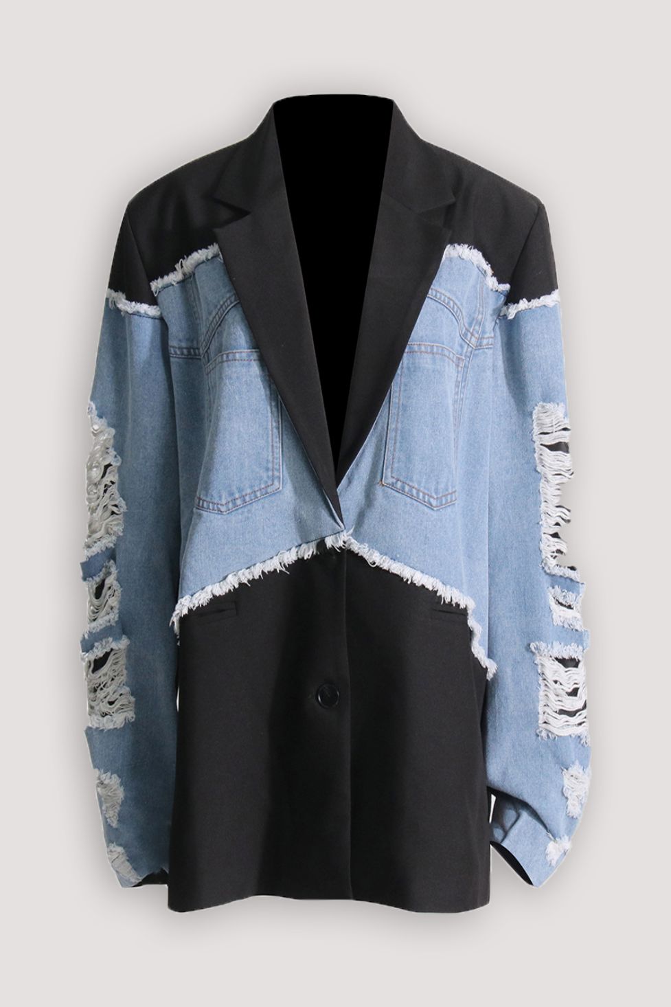 Cecilia Deconstruct Detaylı Denim Kaban