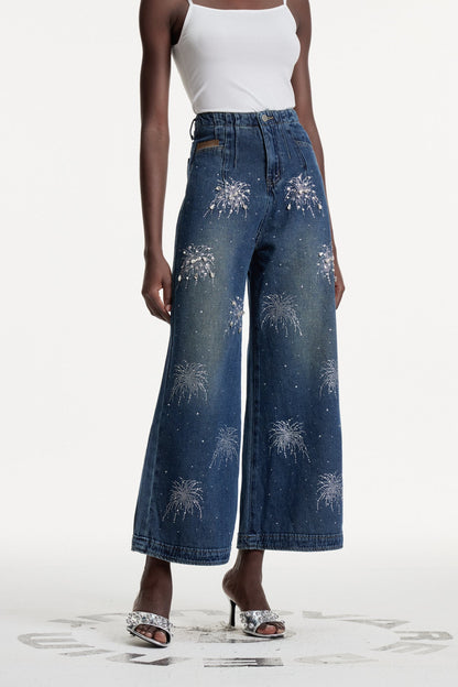 Conchita Kristal Detaylı Jean Pantolon
