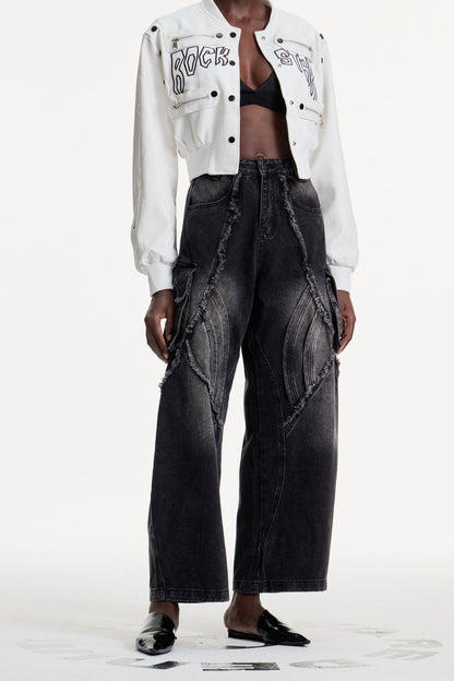 Dalia Dekonstrüktif Detaylı Baggy Jean Pantolon