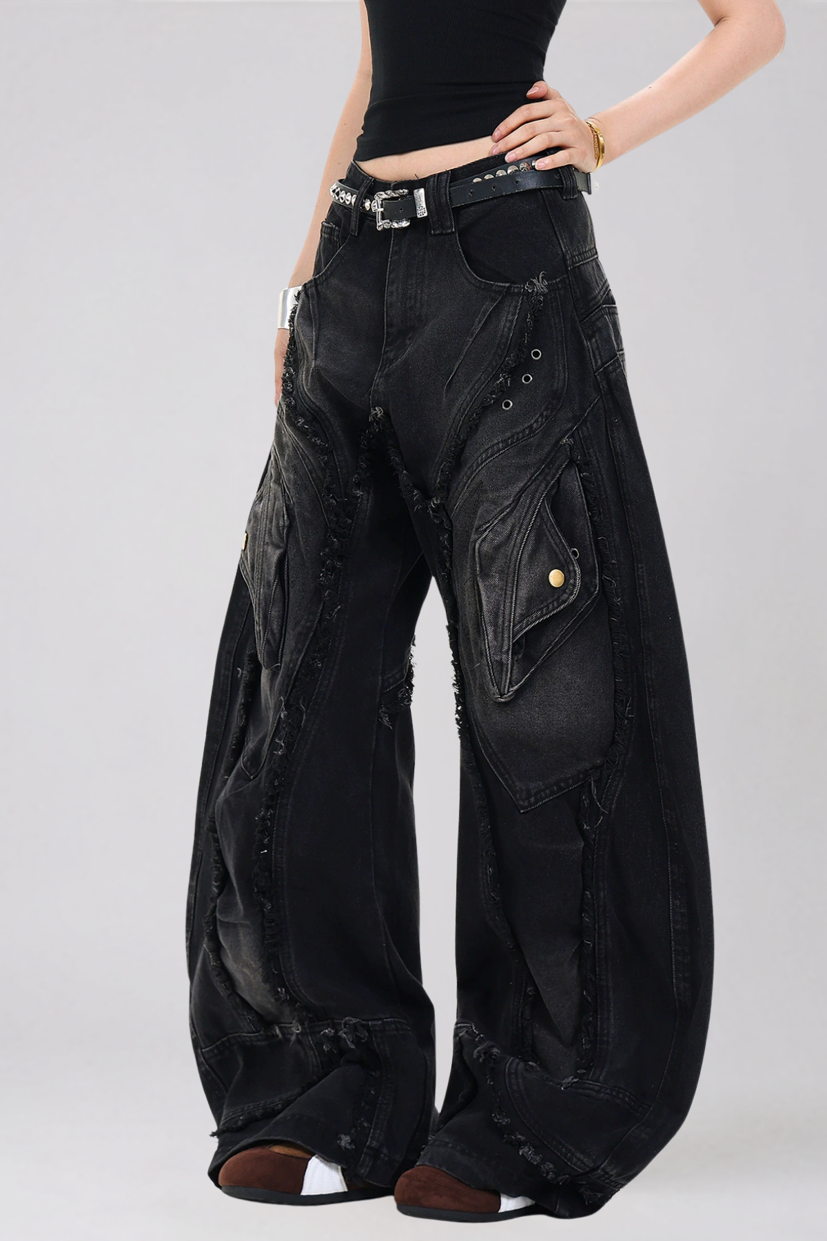 Daryl Püsküllü Baggy Jean Pantolon