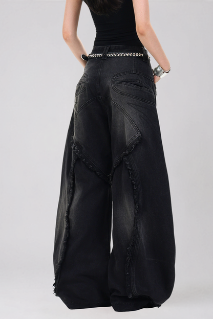 Daryl Püsküllü Baggy Jean Pantolon