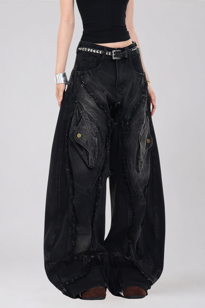 Daryl Püsküllü Baggy Jean Pantolon