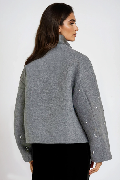 Donka Çiçek İşlemeli Ceket