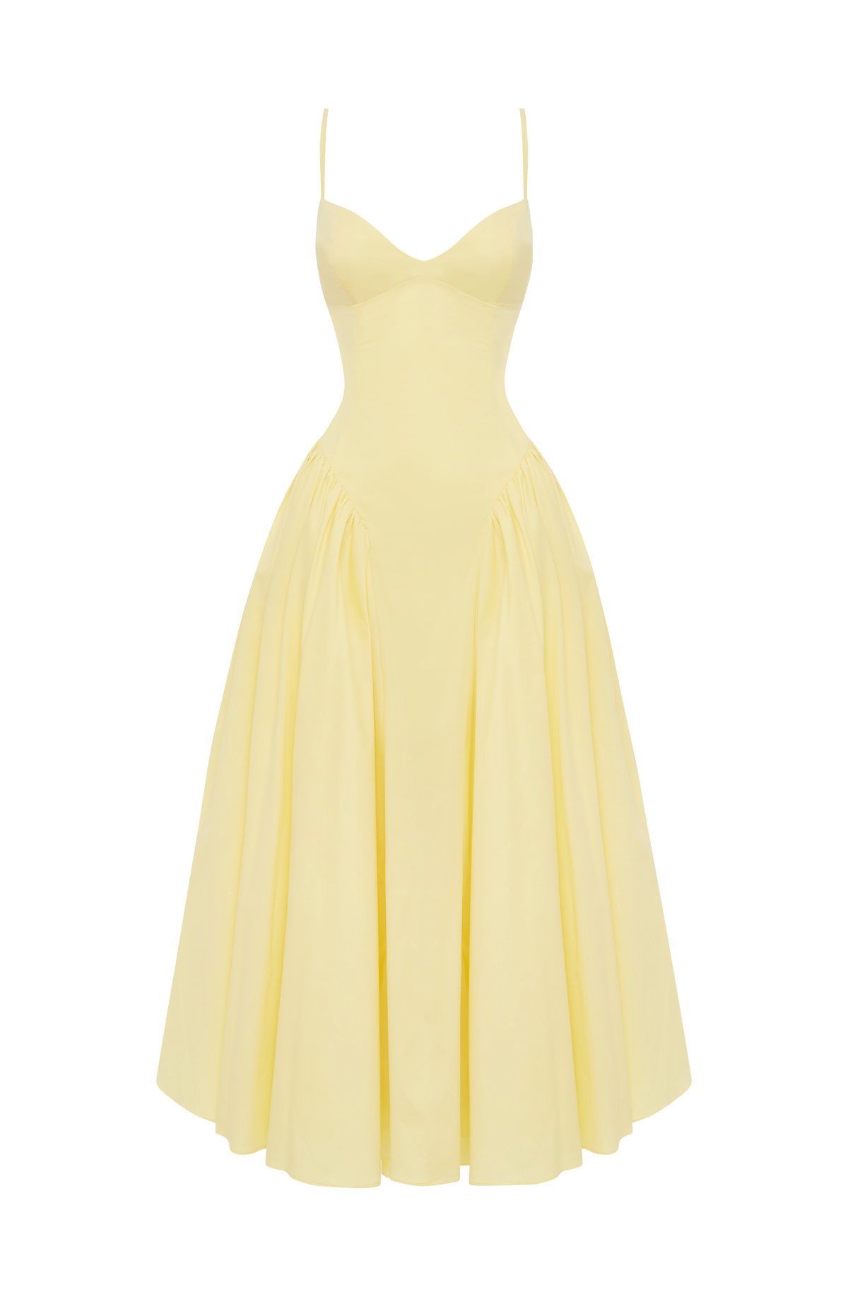 Emerson Midi Elbise - Limon Sarısı