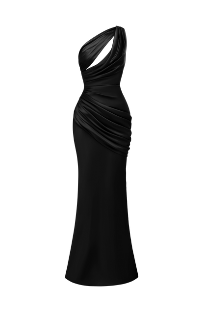 Emina Maxi Elbise - Siyah