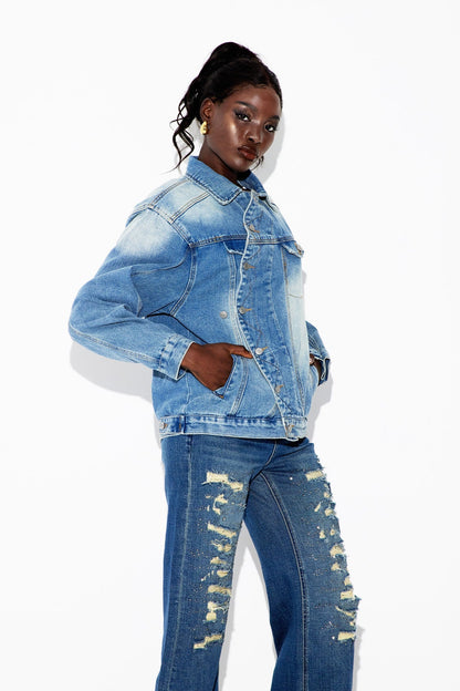 Ebbe Dekonstrüksiyon Denim Ceket