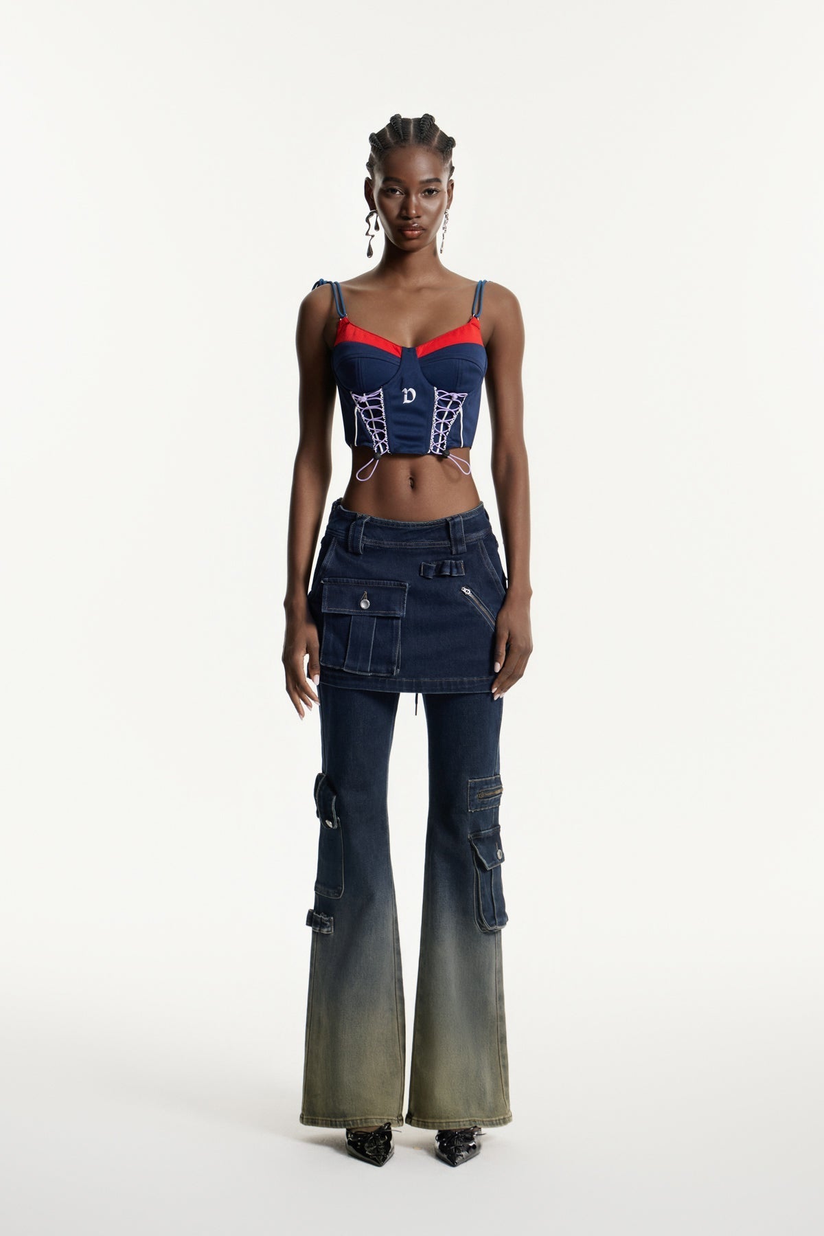 Eerik Deconstruct Hayley Bootcut Jean Pantolon