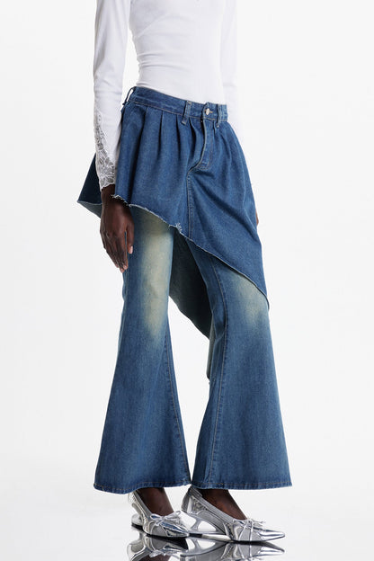 Ekaterini Dekonstrüksiyon Bootcut Jean Pantolon