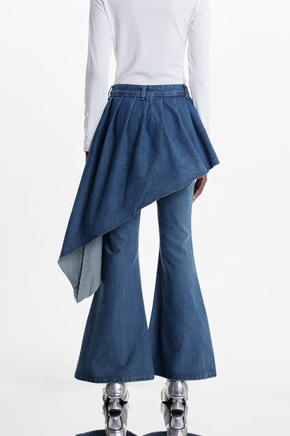 Ekaterini Dekonstrüksiyon Bootcut Jean Pantolon