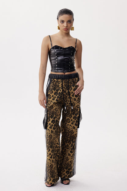 Eleri Deconstruct Leopar Jean Pantolon