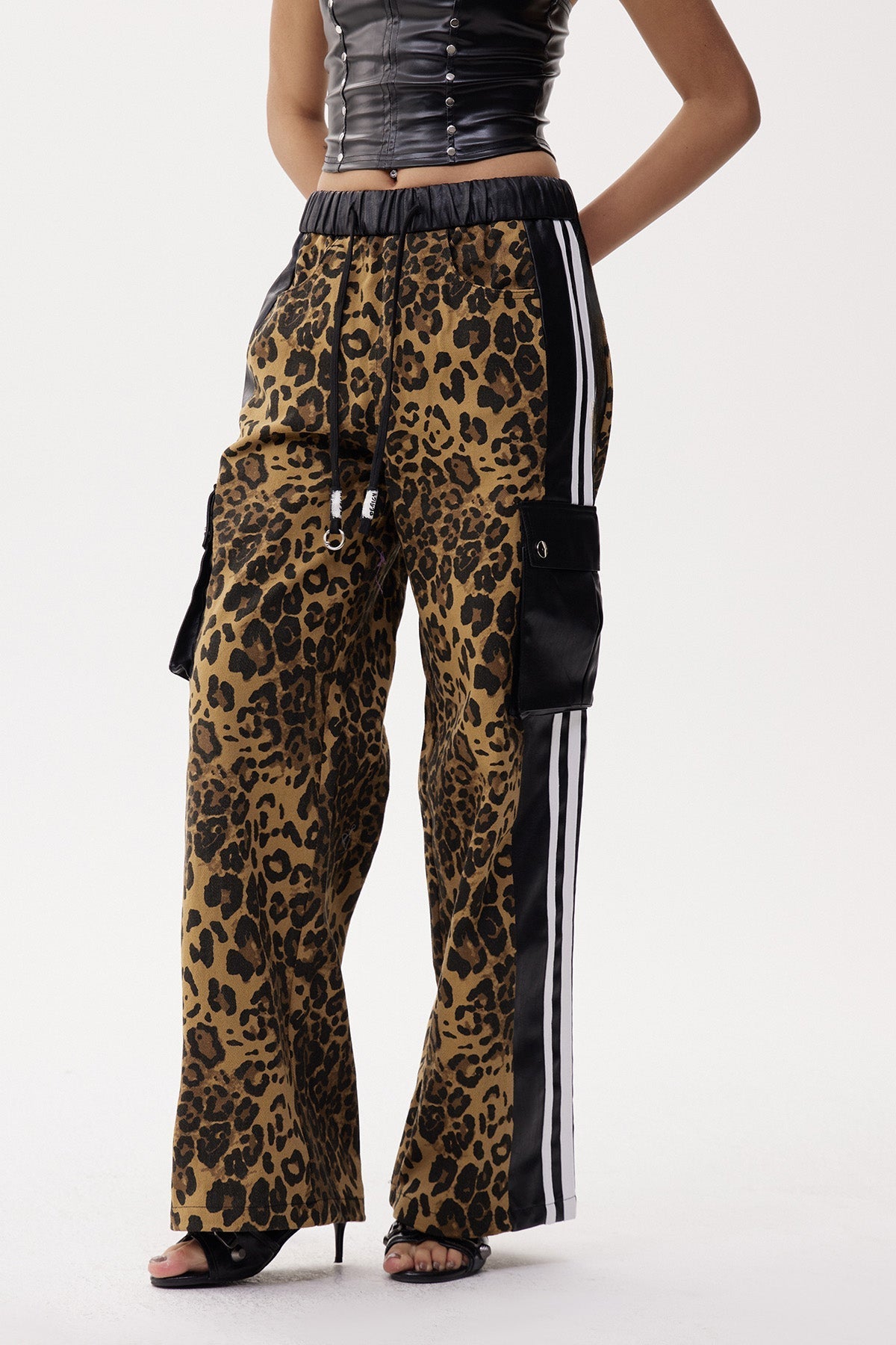 Eleri Deconstruct Leopar Jean Pantolon