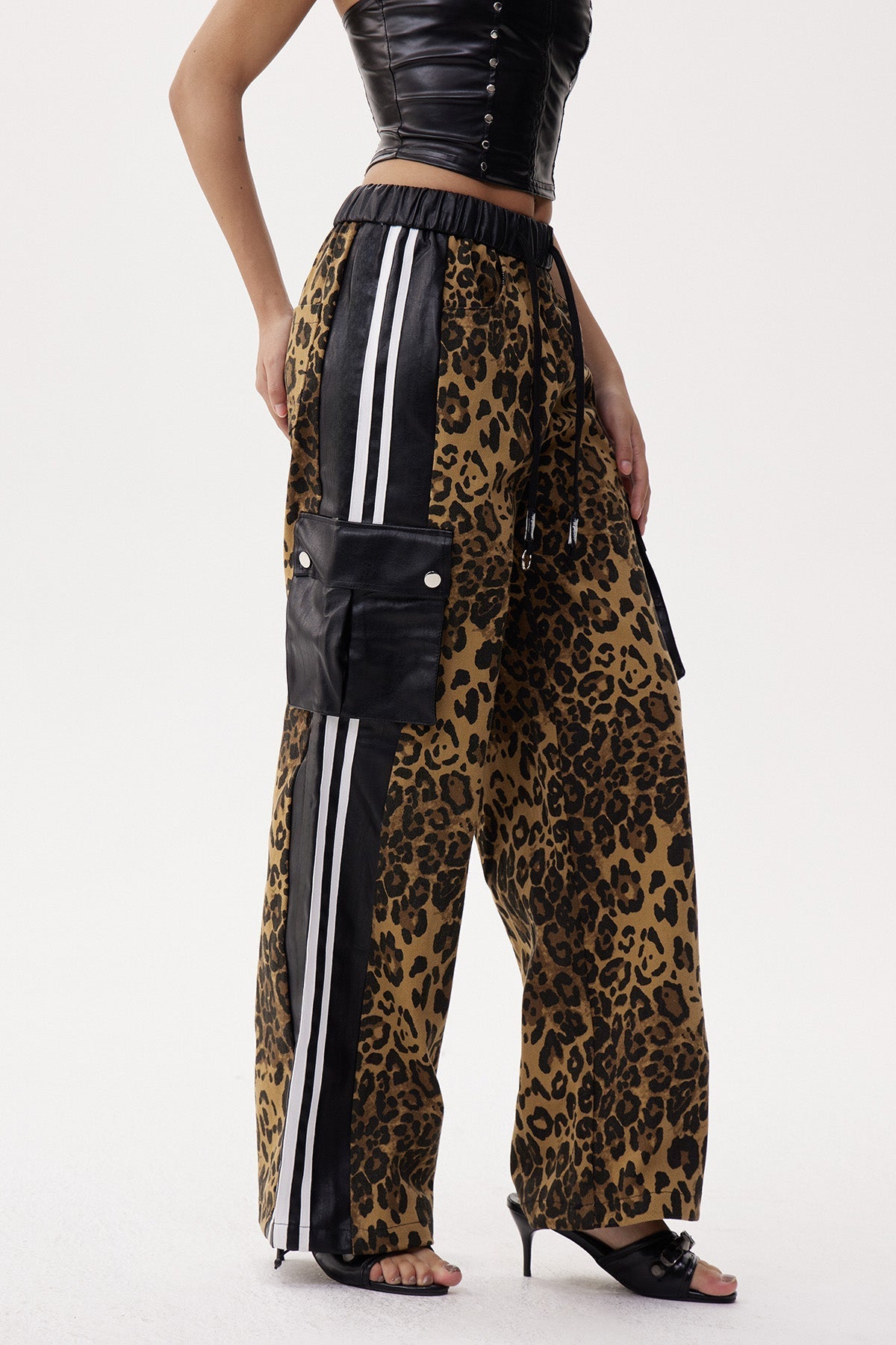 Eleri Deconstruct Leopar Jean Pantolon