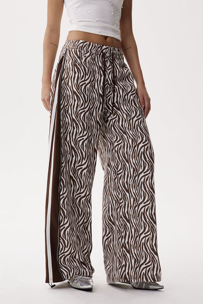 Eliab Deconstruct Zebra Desenli Jean Pantolon