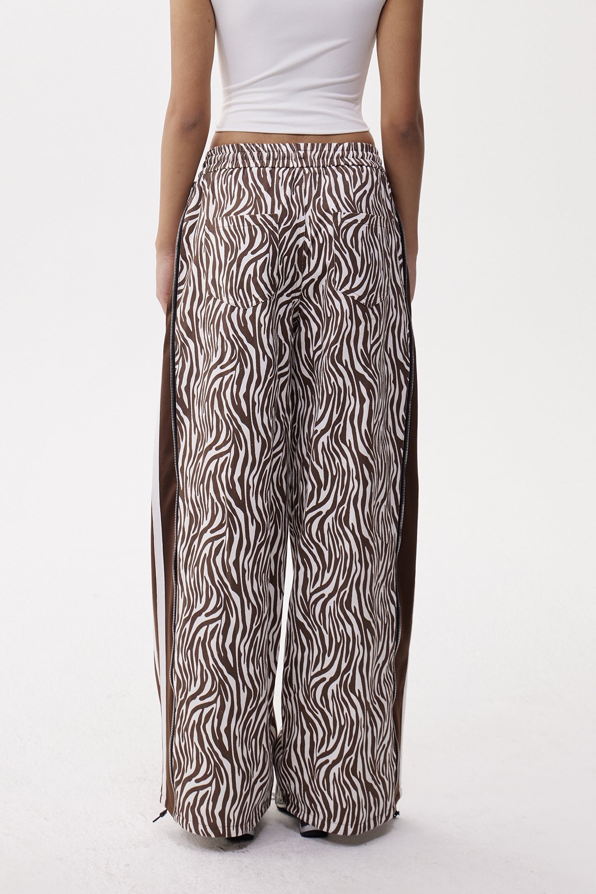 Eliab Deconstruct Zebra Desenli Jean Pantolon