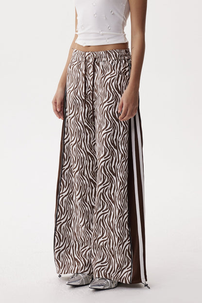 Eliab Deconstruct Zebra Desenli Jean Pantolon