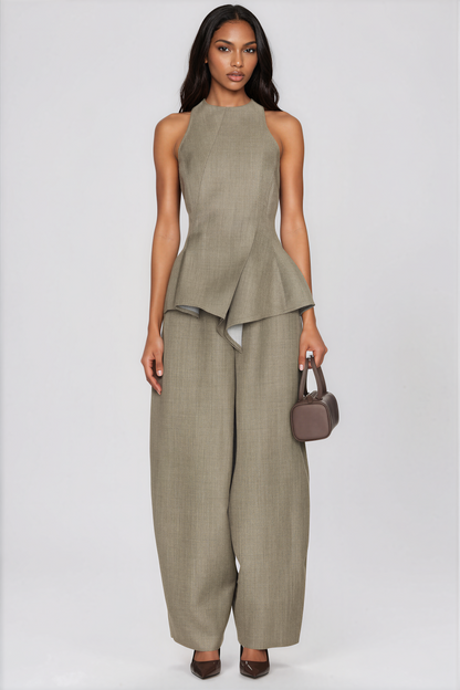 Firdous Haki Baggy Pantolon