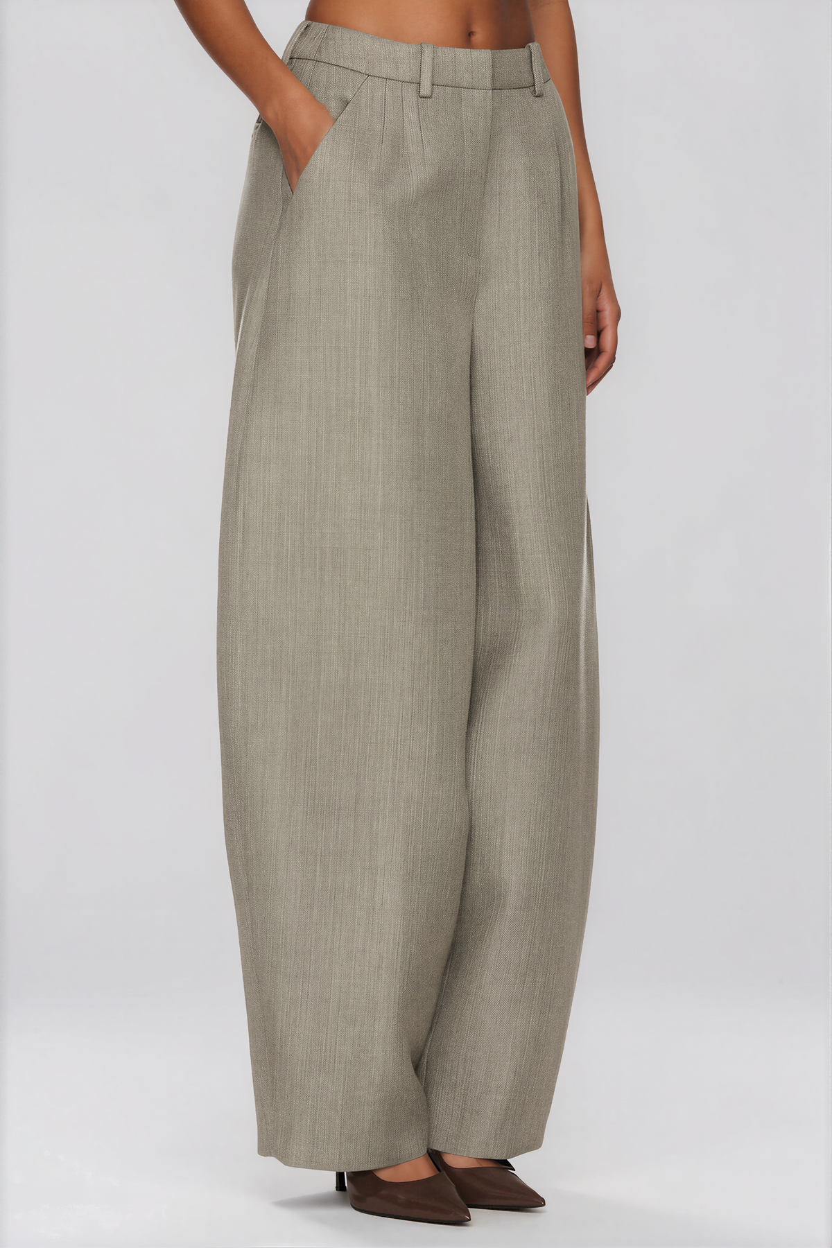 Firdous Haki Baggy Pantolon