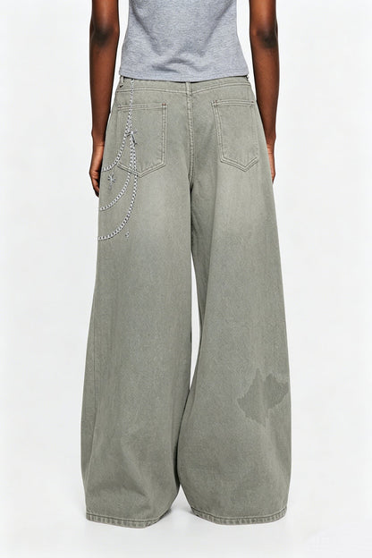 Fridwald Baskılı Jean Pantolon