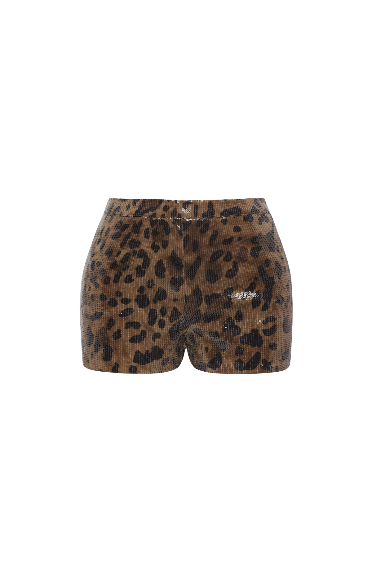 Goldie Şort - Payetli Leopar Deseni