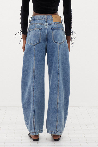 Gaius Ağartılmış Baggy Jean Pantolon