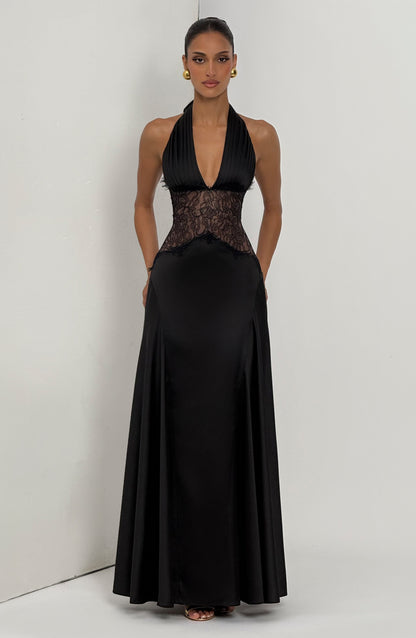 Virella Maxi Elbise - Siyah