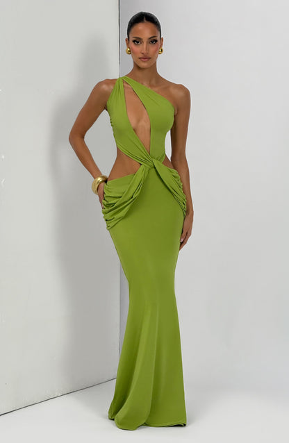 Onyx Maxi Elbise - Haki Yeşili
