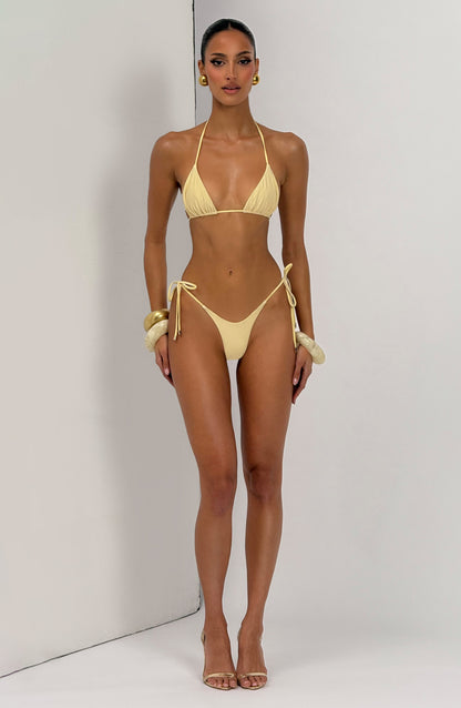 Suki Üçgen Bikini Üstü - Limon Sarısı