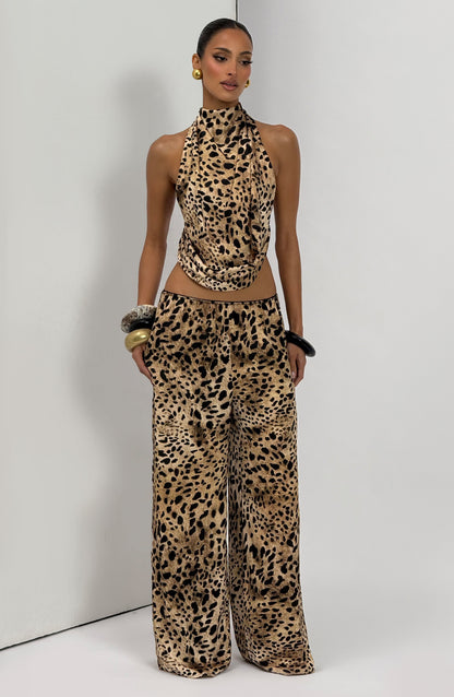 Hazel Üst - Leopar Desenli