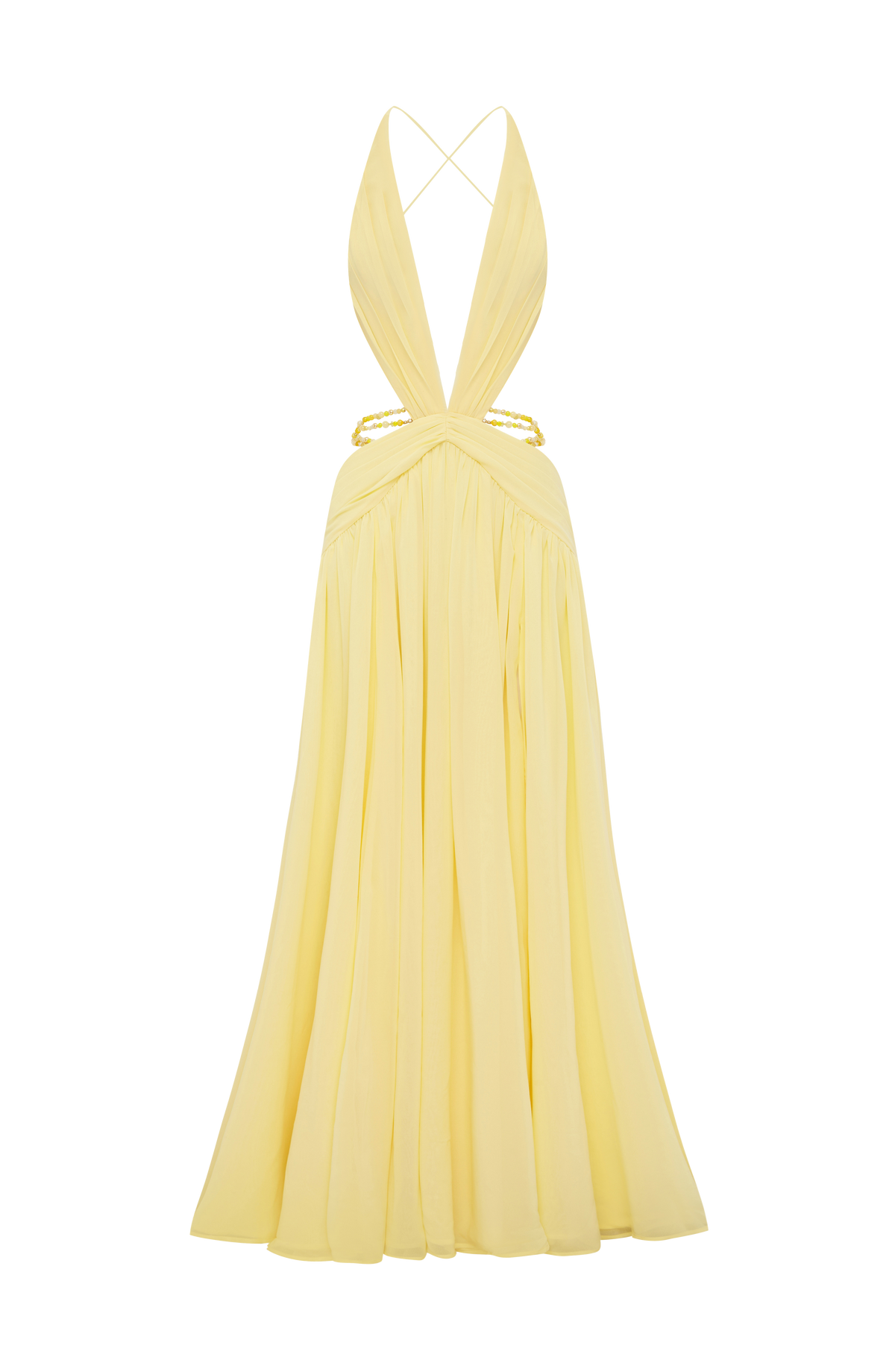 Indianna Maxi Elbise - Limon Sarısı