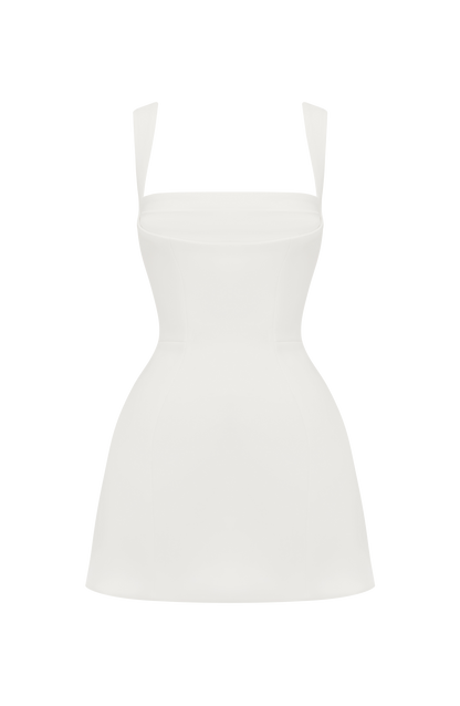 Iona Mini Elbise - Fildişi