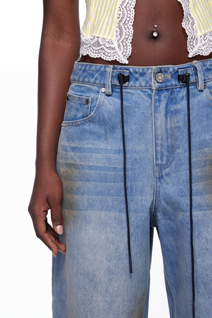 Igle Batik Dantel Baskılı Jean Pantolon