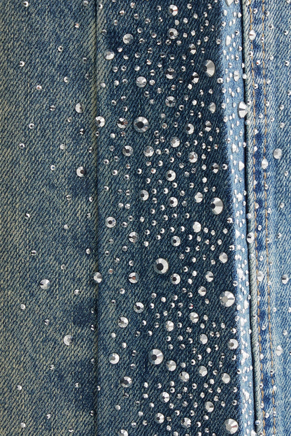 Inayat Taş İşlemeli Baggy Jean Pantolon
