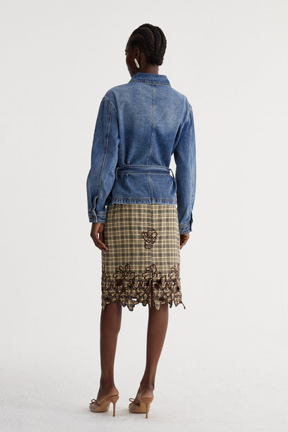 Isaija Kemerli Denim Ceket